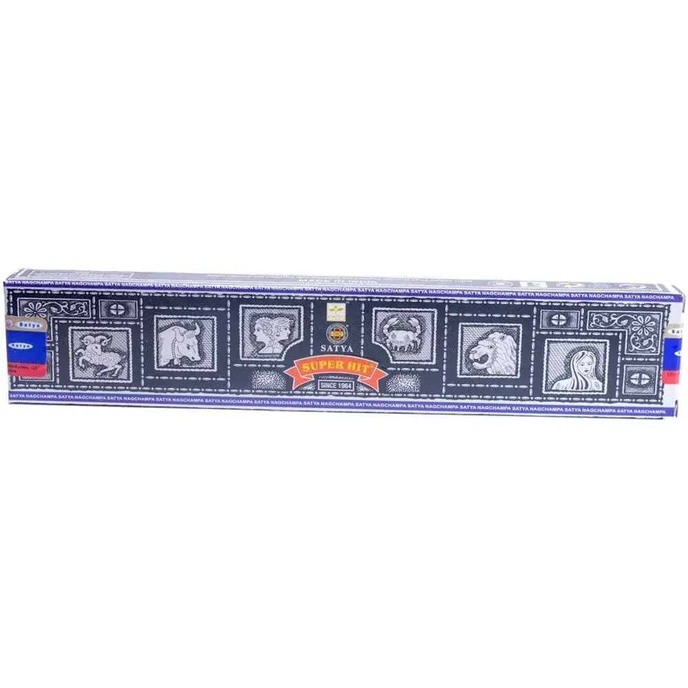 3 Packs Incense Sticks Satya Super Hit 15g each Nag Champa